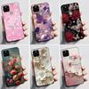 Силиконовый чехол для Google Pixel 5 Pixel 5A Pixel5 Pixel5A Мягкий чехол Роскошная мода Бабочки Цветы Нарисованный Черный чехол для телефона