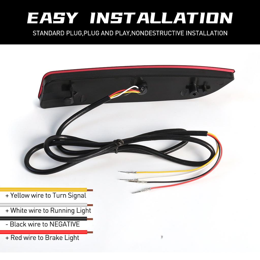 LED Rear Bumper Reflector Light For Toyota Avalon 2019 2020 2025 2025 Brake Warning Dynamic Turn Signal Auto Running Lamps 12V