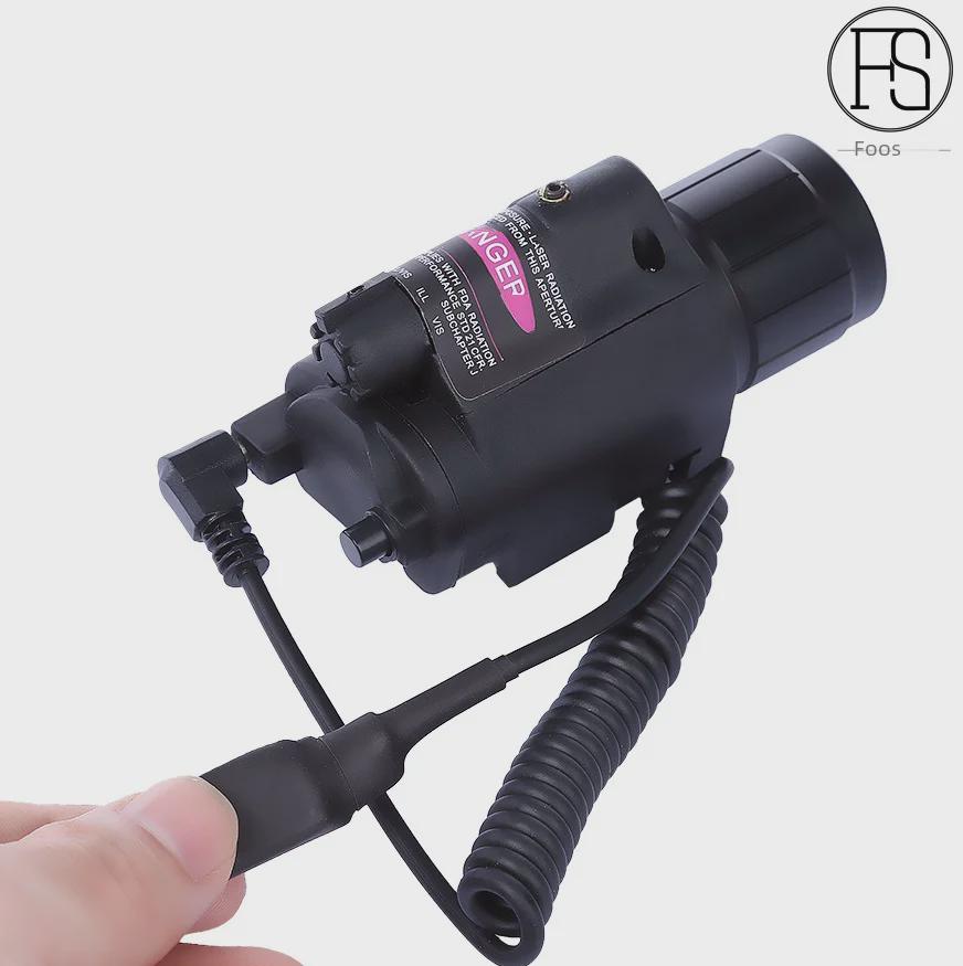 Светодиодный тактический фонарь M6: Многофункциональный мощный фонарь с лазером и 20-миллиметровой рейкой