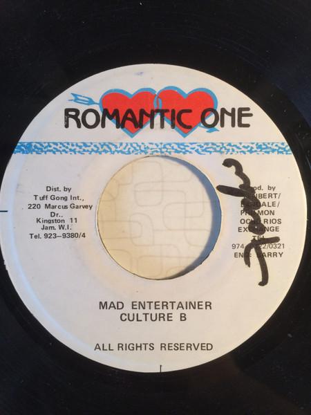 7inch Record CULTURE B - Mad Entertainer NONE Romantic One Jamaica Reggae, Ska & Dub Used