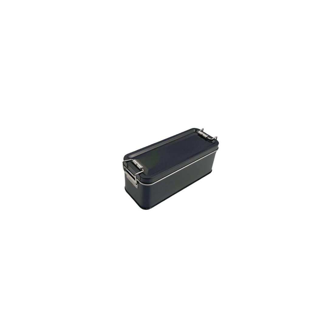 New Metal Rectangular Iron Box with Lid Storage Box Cake Packaging Box Durable Old-fashioned Buckle Iron Box