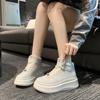 2024 новые туфли высокие туфли женские осенне-зимние туфли на платформе белые туфли повседневная обувь спортивная обувь для сноуборда