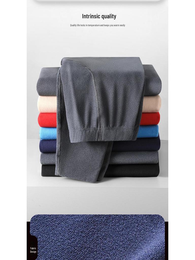 Мужские леггинсы Plus Velvet Cotton Wool - теплые брюки для осени и зимы