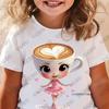 Cappuccina Funnu Italian Brainrot Meme Cotton Children Tshirt Summer Short Sleeve Tees Boys and Girls Clothes Casual Kids Tops