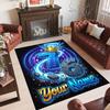 Other Similar Designs Theme Crystal Velvet Rug Personalized Custom Name Text Soft Floor Mat Home Decor