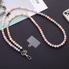Flower Heart Bead Long Crossbody Phone Rope Strap For Iphone For Samsung Huawei Xiaomi Smart Phone Chain Pendant Bag Decoration