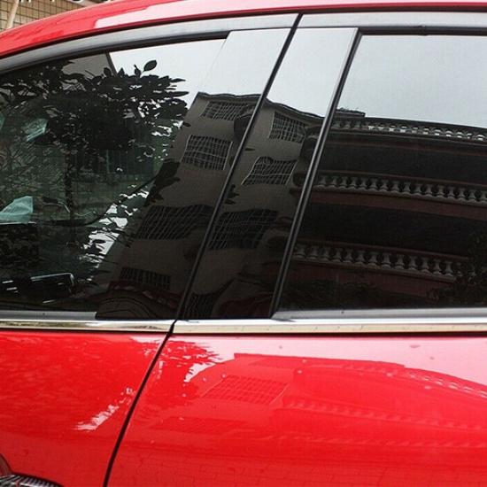 Black Pillar Posts For Toyota 14-18 Corolla Door Trim Cover Kit Car Accessories