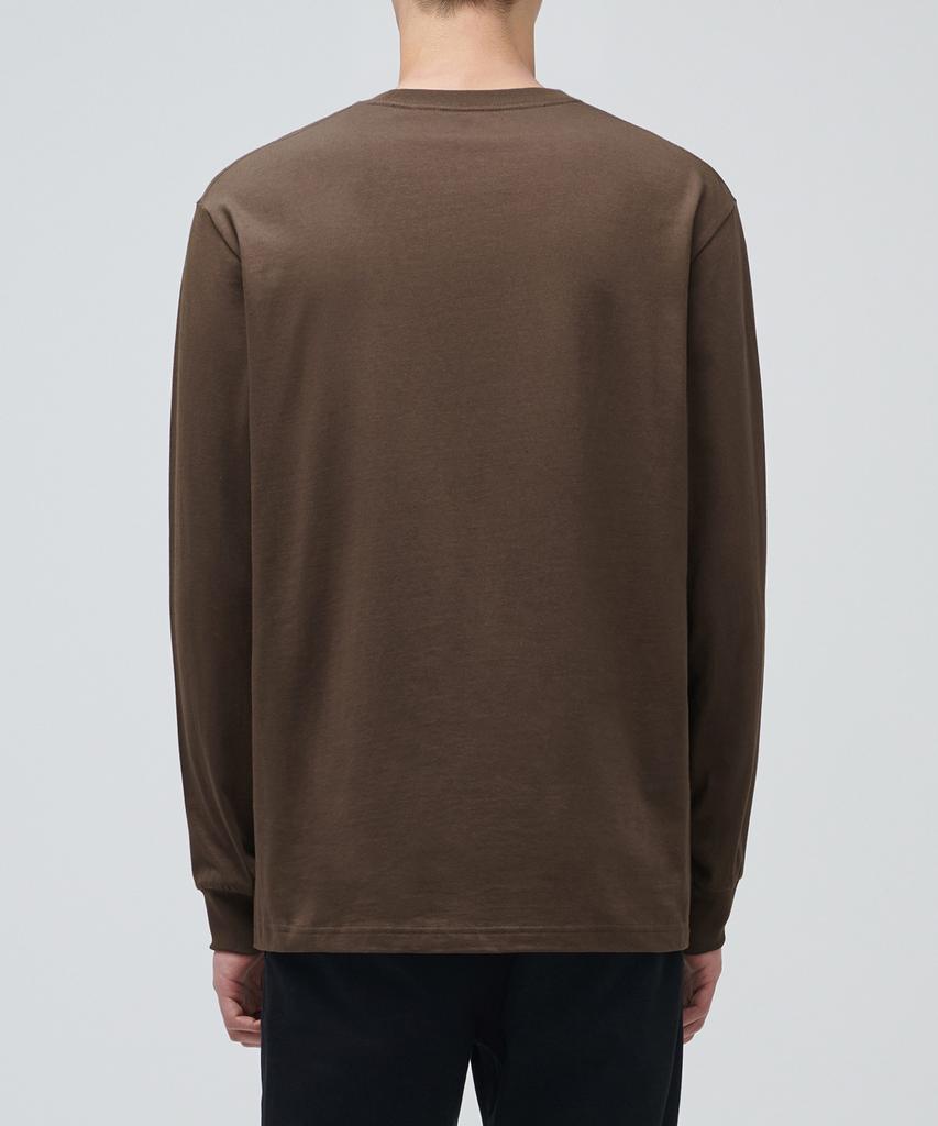 MUSINSA STANDARD Crew Neck Long Sleeve T-Shirt [Brown]