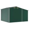 Garden Shed Green 277x279x179 cm Galvanized Steel