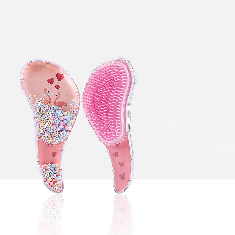 Новая маленькая расческа для ухода за волосами, массажер для головы с изображением единорога, высокое качество, расческа для волос против узлов, милая детская парикмахерская расческа