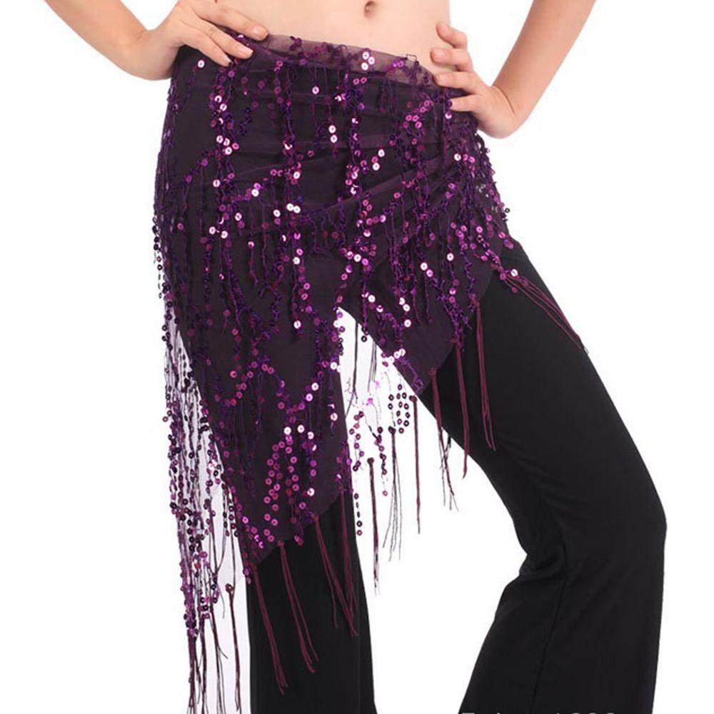 New Style Belly Dance Costumes Belly Dance Hip Scarf Sequins Belly Dancing Belt Tassel