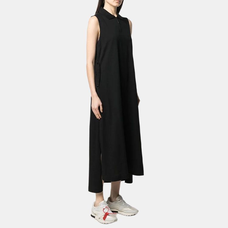 Y-3 SS21 Поло-ворот без рукавов Платье Женские Платья Черный GV4354