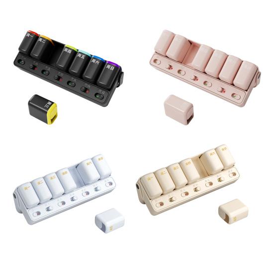 Divided Medicine Box Pill Weekly Organizer Dustproof Moisture-Proof Large Capacity Travel Pill Tablet Storage Case