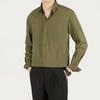 High End Casual Solid Color Long Sleeved Shirt No Ironing Loose Hanging Feeling Shirt Men's Handsome Top