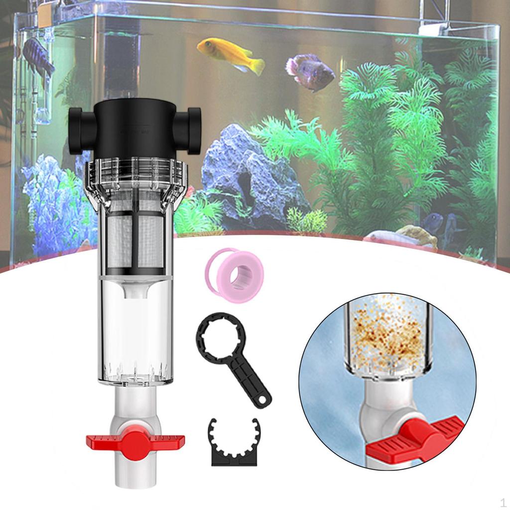 Aquarium Cleaner Internal Water Purification System with Space-saving Design for