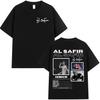 Hip Hop Tshrit Rapper Al Safir Tour Graphics Harajuku Clothing Oversized Tide T-shirts Gothic Casual Y2K T Shirt Streetwear