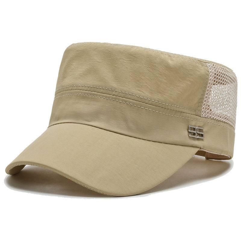 Breathable Summer Sun Hat For Men Adjustable Casual Flat Cap For Outdoor Activities