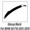 Для BMW X6 F16 2015 2016 2017 2018 2019 Заднее Окно Крыши Спойлер Крышки Багажника Крылья Автомобиля Черный Карбон Внешний Тюнинг Аксессуары