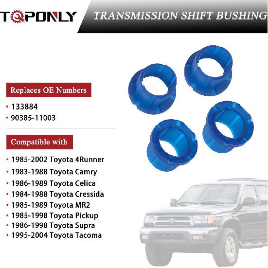 TQPONLY 133884 Transmission Shift Bushing,Compatible with Toyota 4Runner Camry Celica Cressida MR2 Supra Tacoma Pickup Gear Shifter Bushing