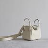Half Wax Thread Lindi Bag Mini Top Layer Togo Cowhide Leather Single Shoulder Handbag Crossbody Women's Bag Doctor Bag Crossbody Bag