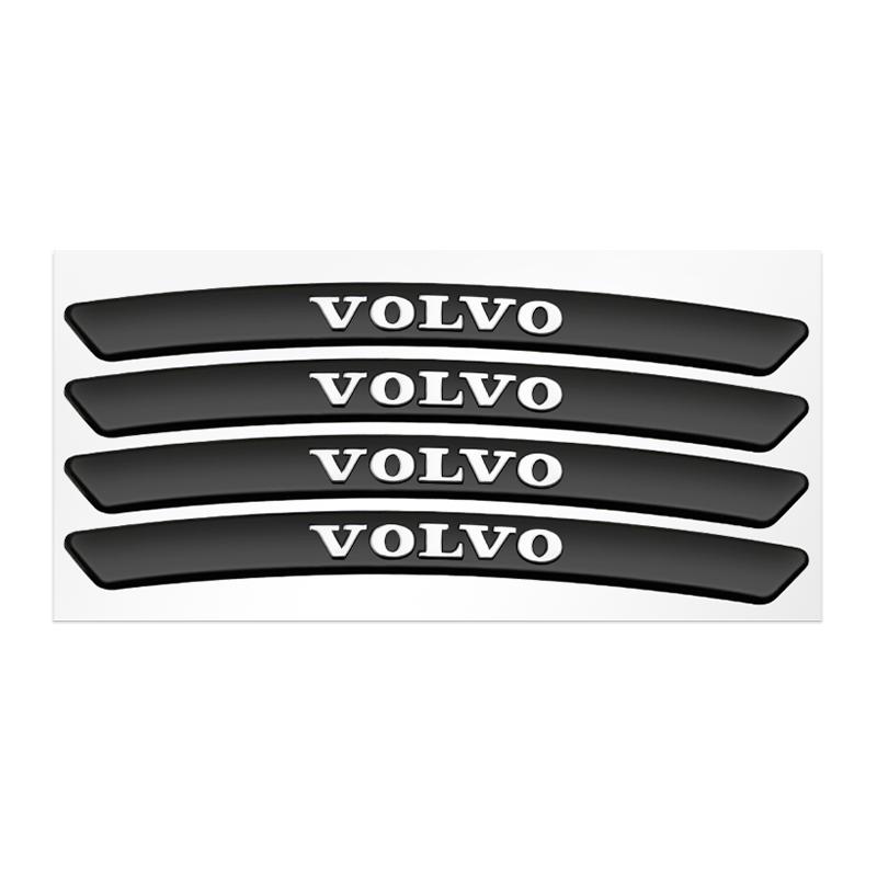 4 шт. Наклейка на обод колеса автомобиля, эмблема, значок для Volvo Rdesign XC60 XC40 V60 V40 EX30 XC90 S60 C30 V50 S90, автомобильные аксессуары