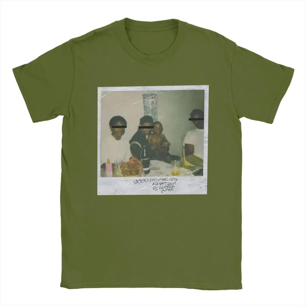 Novelty Rapper Kendrick Lamar T-Shirt Round Neck Pure Cotton T Shirts Short Sleeve Tees Gift Idea Tops