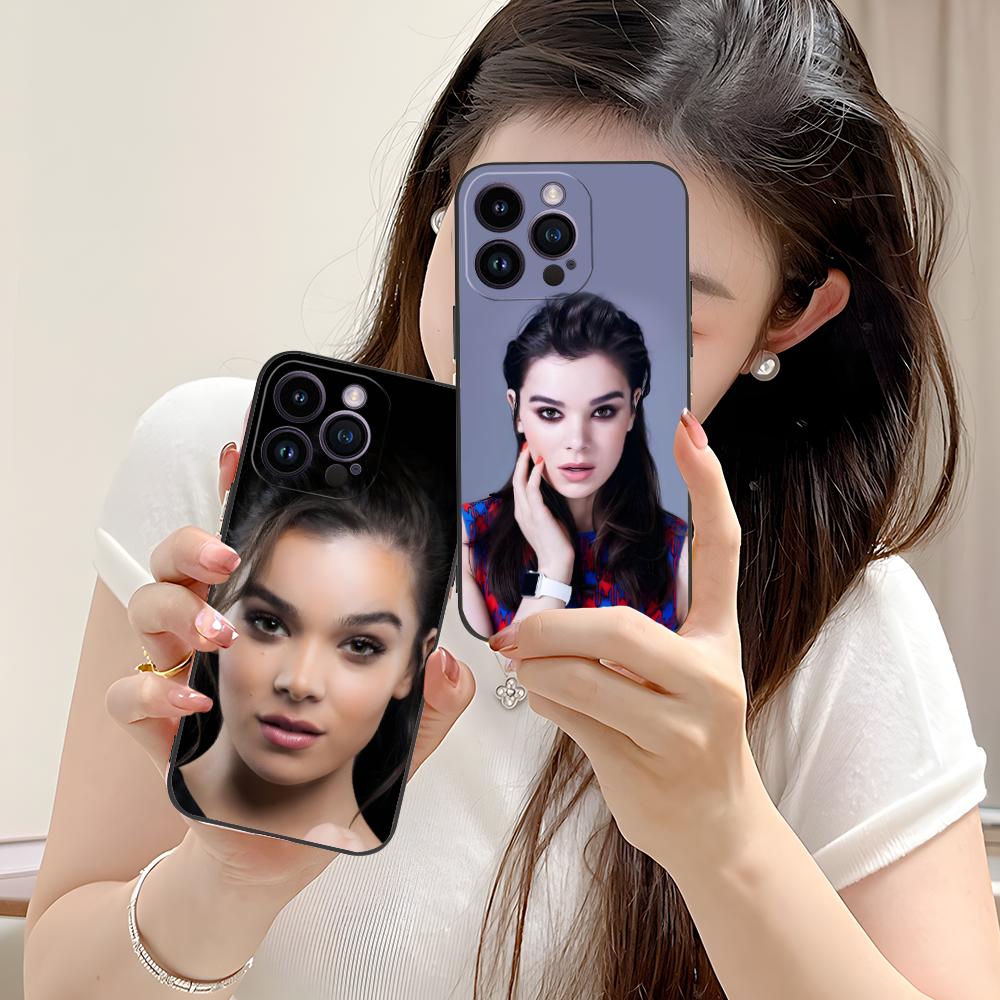 Матовый чехол из ТПУ для мобильного телефона Hailee Steinfeld для iPhone 17 16 15 14 13 12 11 X XR XS 8 7 Air Pro Max Plus Mini Цветной чехол