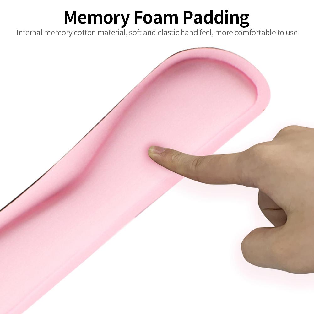 Memory Foam Keyboard Wrist Rest Mouse Pad Set Keyboard Mouse Wrist Pads with Lycra Fabric Anti-slip