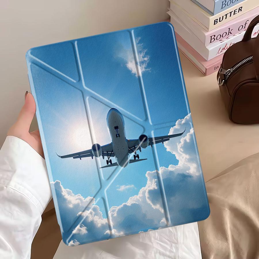 Чехол-подставка Чехол для планшета Для iPad Pro 2025 Air 4 5 M3 M2 1 2 M4 11 дюймов Mini 6 7 Pro 11-го 10-го 9-го 8-го 7-го 12,9 дюйма Солнечное облако