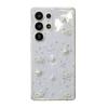 Для Samsung S25Ultra Трехмерный клеевой каплевидный мишка S24 Чехол для мобильного телефона Любовь S23 Жемчужный A25 Бант
