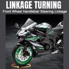 1/12 Kawasaki ZX-10R Мотоцикл Игрушечная модель автомобиля Литье под давлением со звуком и светом Подвеска заднего колеса Модели транспортных средств Коллекционируйте подарки