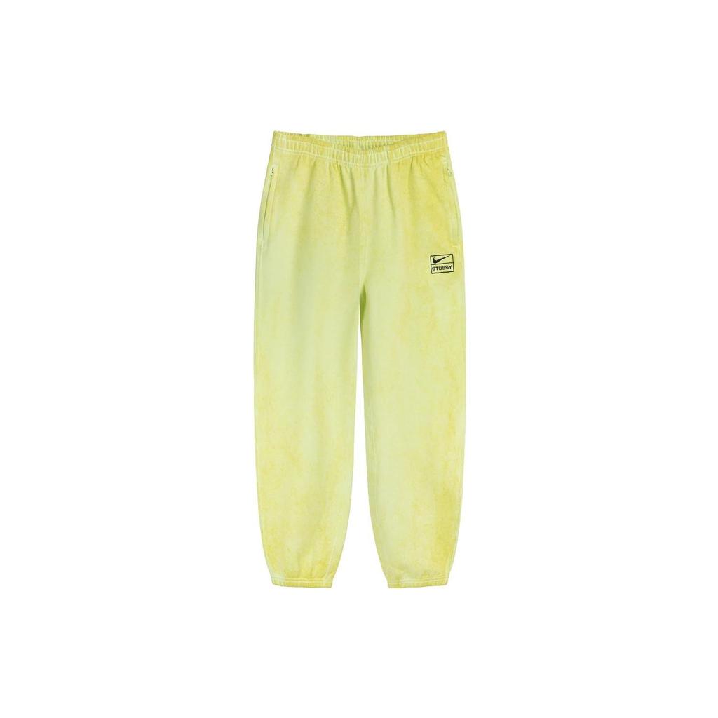 Nike Джоггеры унисекс с вышитым логотипом X Stussy SS22 Желтые DM1024-702