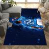 Karim Benzema's Flight Carpet Design for Balcony Hallway Playrooms Entryway Anti-slip Rug Decorate Offices Best for Christmas