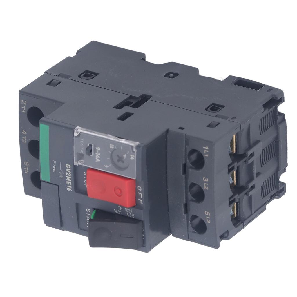 Motor Circuit Breaker Overload Protection Thermal Magnetic Manual Motor Starter Button Rail Mount AC690V GV2‑ME16 9‑14A