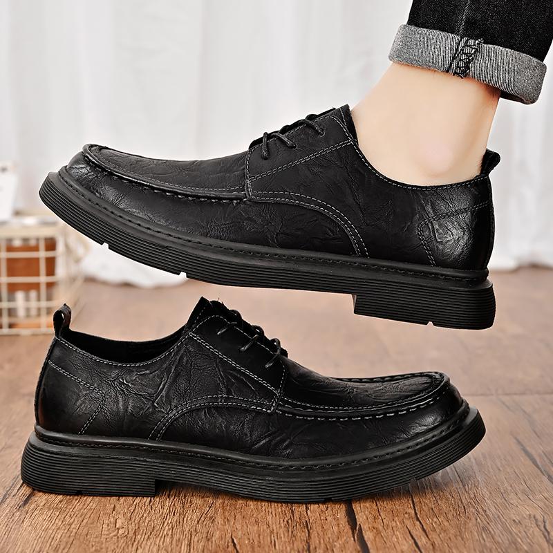 Men's Leather Shoes 2024 New Breathable Business Dress Shoes Men's Social Shoes Casual Loafers for Men