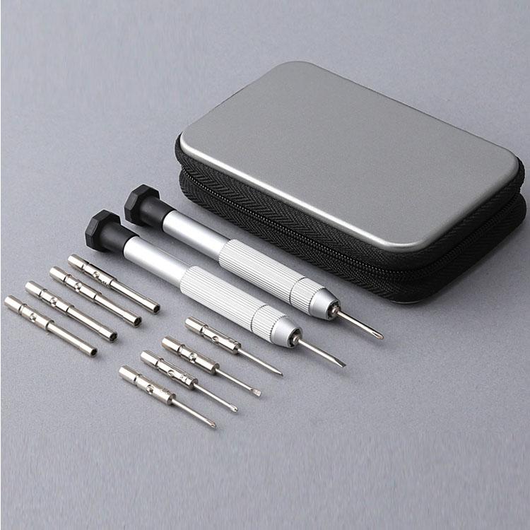Multi Function 12-Pieces Mini Pocket Precision Screwdriver Set Eyeglass/Glasses/Watch/Cellphone/Clock Screwdriver