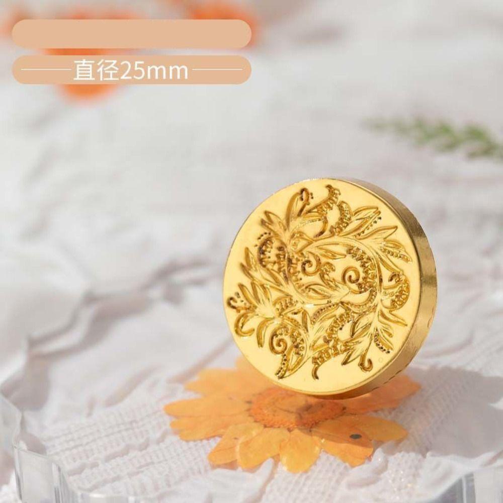 European-style Retro Sealing Wax Stamp Head Snowflake Wax Seal Stamp Polyshaped Head Stamp