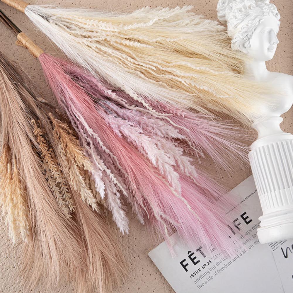 1 шт. Наполнитель для вазы Пампас Пампасная трава Декор Дрейд Цветы Пушистые помпы Трава Свадебный Бохо Декор Цветы Домашний стол Декор, деревенский фермерский дом