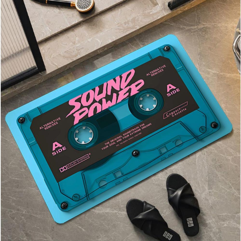 2 шт. виниловая лента ретро диатомовая грязь кристалл бархат ванная комната нескользящий быстросохнущий впитывающий коврик для ног туалетный коврик