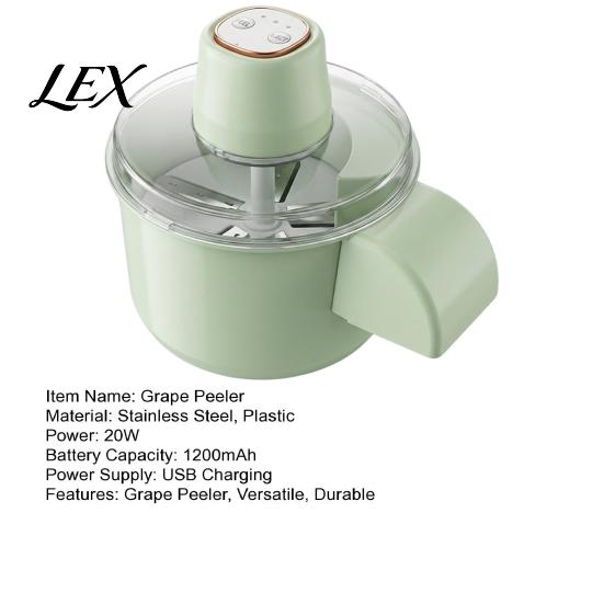 Portable Kitchen Tool for Baking Automatic Electric Grape Peeler Machine, Rechargeable Fruit And Vegetable Skin Remover, Sharp Cordless Peeling