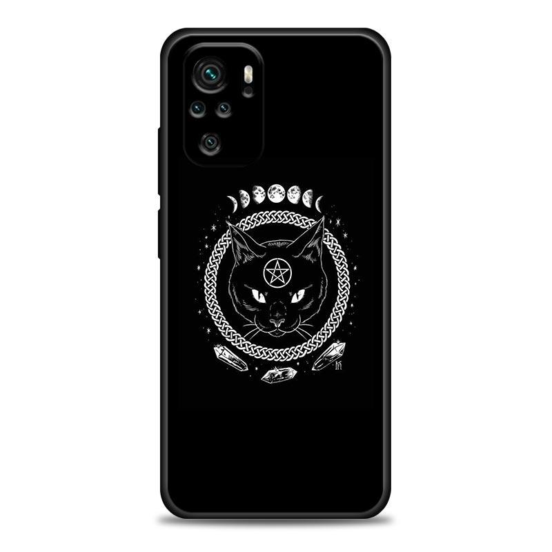 Чехол для телефона для Xiaomi Redmi Note 11 10 8 Pro 9S 8A 10S 11S Мягкий чехол Луна ведьм Таро Загадочный тотем Для Redmi Note 8Pro 10Pro