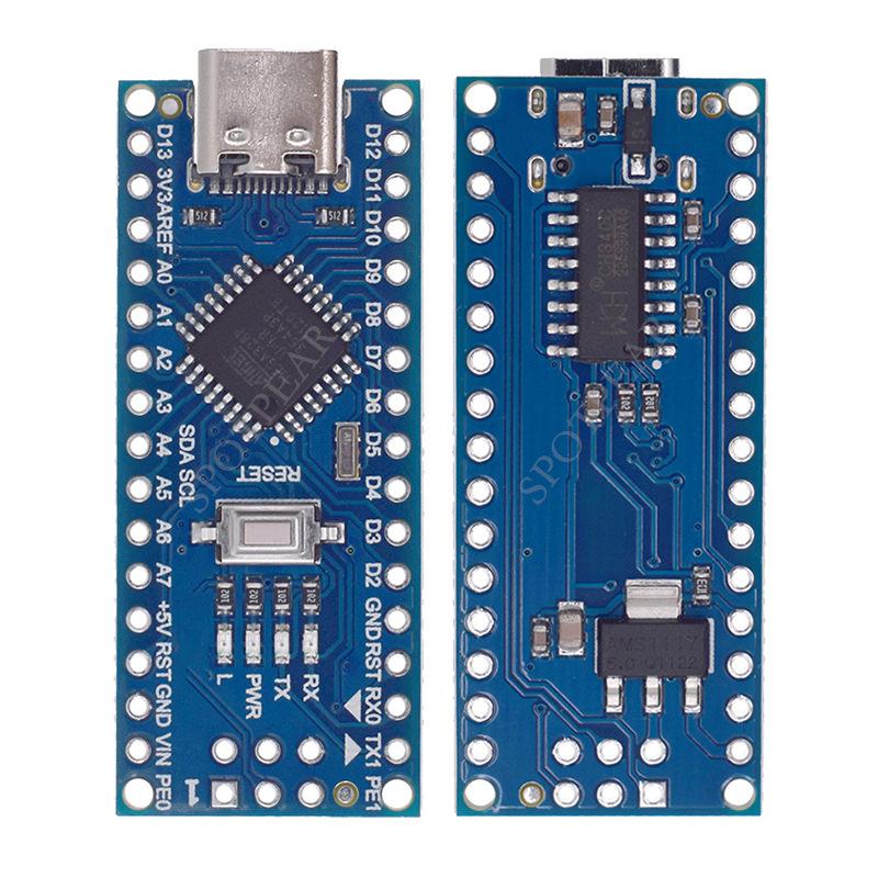 Плата разработки ATMEGA328P Nano с Type-C/Micro USB для Arduino