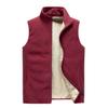Autumn And Winter Plus Velvet Vest Men 'S Solid Color Waistcoat Jacket Men 'S Plus Size Lamb Velvet Vest