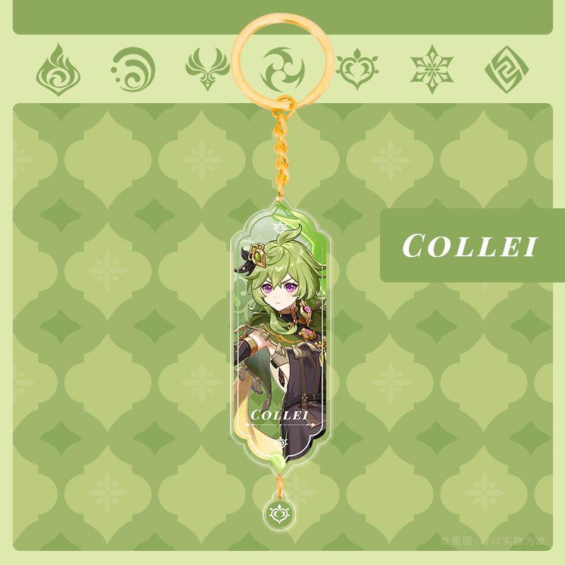 Genshin Impact Акриловый Двусторонний Брелок Мультяшные Брелоки