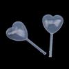 4ml Heart Shape Disposable Plastic Transfer Pipettes Pasteur Pipettes for Cupcakes Chocolate Bakery Supplies Home Kitchen Supplies