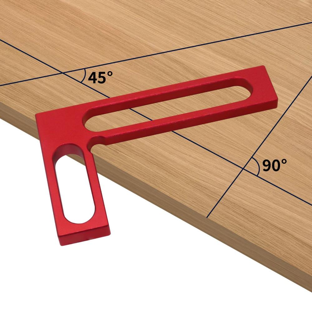 L Shape Design Right Angle Ruler Aluminum Alloy Machinist Square Measuring Square Woodworking Use