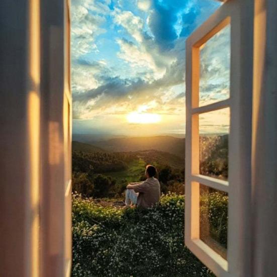 1/3Pcs Window Frame Photography Props Portable Artistic Highlight Landscapes Subjects Outdoor Travel Shot Window View Frame Photos