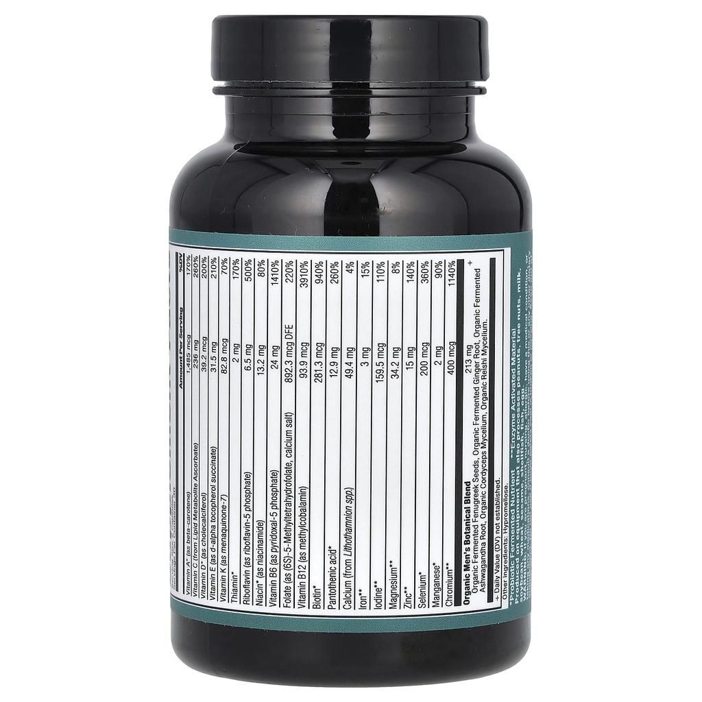 Fermented Multivitamin for Men, 60 Capsules