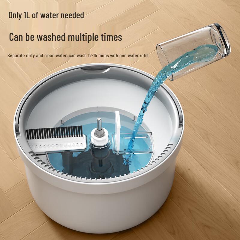 MDNG Clean and Dirty Water Separation Spin Mop Bucket