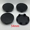 4Pcs/lot 54mm Car Wheel Center Hub Caps Car Wheel Rim Hubcap Badge Covers Auto Accessories Fit 50mm Flat Logo Sticker Decals